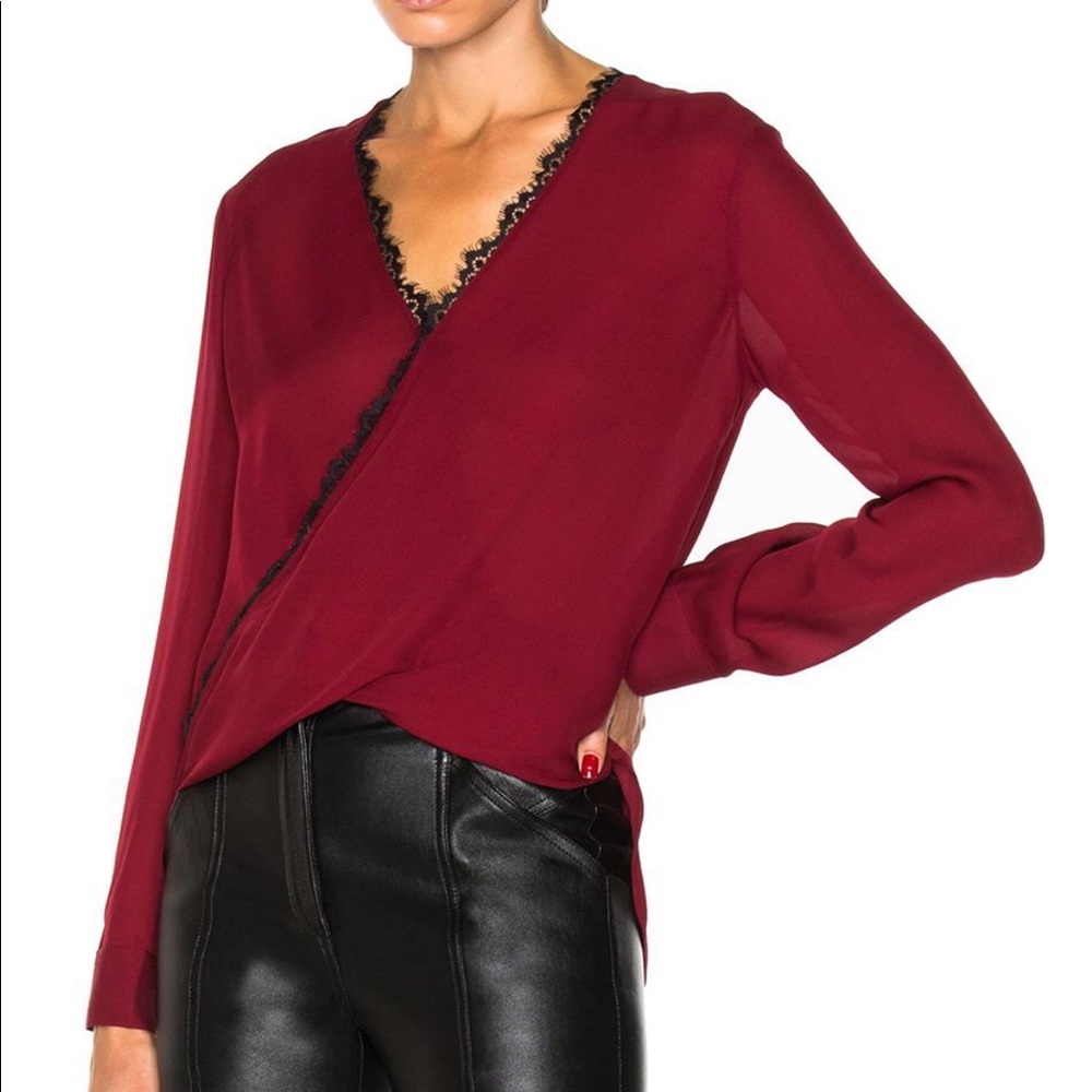 L’agence Rosario silk top